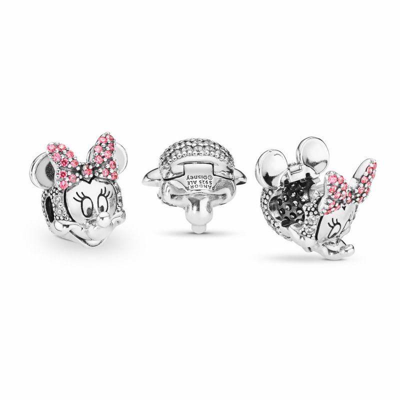 Pandora Disney Shimmering Minnie Portrait Clip Charm Silver Egypt CE0521968